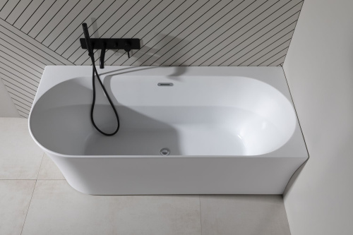 Ванна акриловая Allen Brau Priority 2.31004.21B 170х78 пристенная асимметричная - фото 2