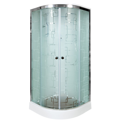 Душевая кабина AvaCan EM1580EL 80х80 четверть круга с крышей ориентация универсальная - фото 2