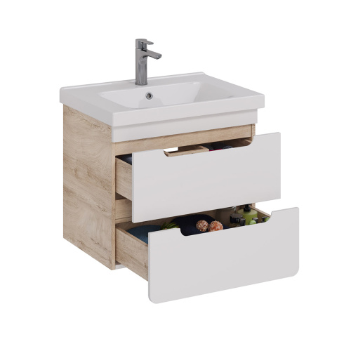 Тумба под раковину LeMark Olivia LM08OL65T 61х45х54 подвесная цвет белый - фото 2