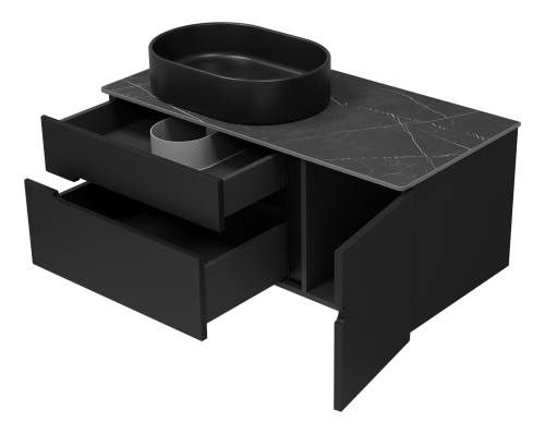 Тумба под раковину Misty Роял П-Роя-01100-021П2Я 99х49х40 подвесная - фото 4