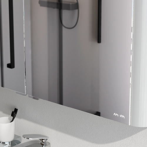 Зеркало-шкаф Am.Pm Sensation M30MCX1001WG 100х15х70 подвесной цвет белый - фото 5