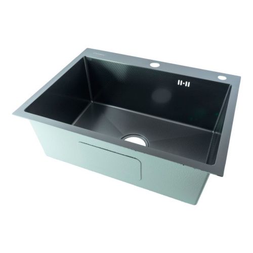 Кухонная мойка Fmark FSC6045Q 60х45 цвет графит поверхность матовая - фото 2