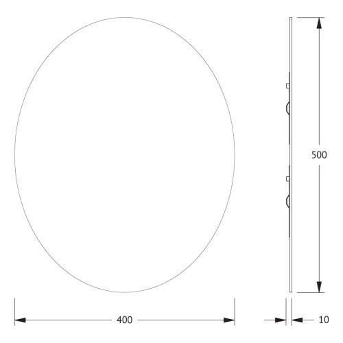 Зеркало в ванную Evoform Primary BY 0026 40х50 цвет хром - фото 2