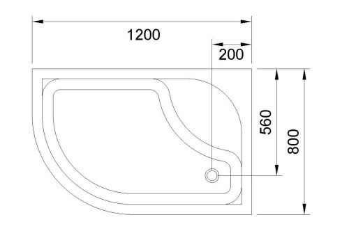 Душевой поддон акриловый Royal Bath BK RB8120BK-R 120х80 белый с ножками - фото 4