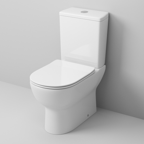 Унитаз напольный с бачком Grossman Санфаянс GR-4448S белый глянцевый с сиденьем микролифт безободковый каскадный смыв - фото 2