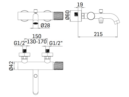 Смеситель для душа Mamoli Tuttodunpezzo 171000000021 настенный хром - фото 3