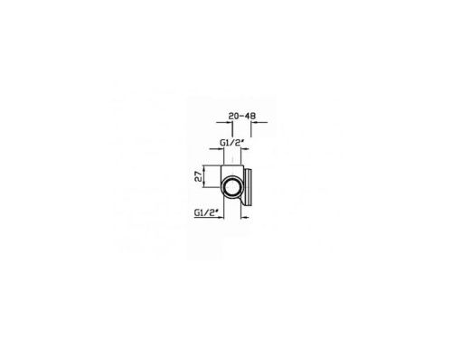 Встроенная часть для смесителя ZUCCHETTI R99499 - фото 2