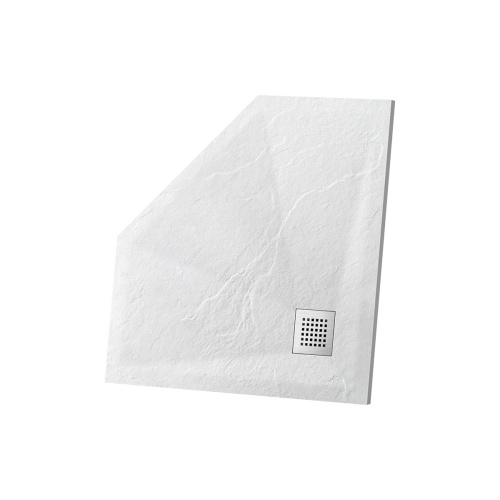 Душевой поддон Vincea H25 VST-4SP1010W 100х100 искусственный камень белый матовый