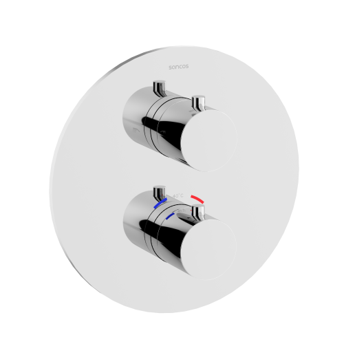 Душевая система Sancos Etna SC9010CH встраиваемая в стену цвет хром с термостатом - фото 2
