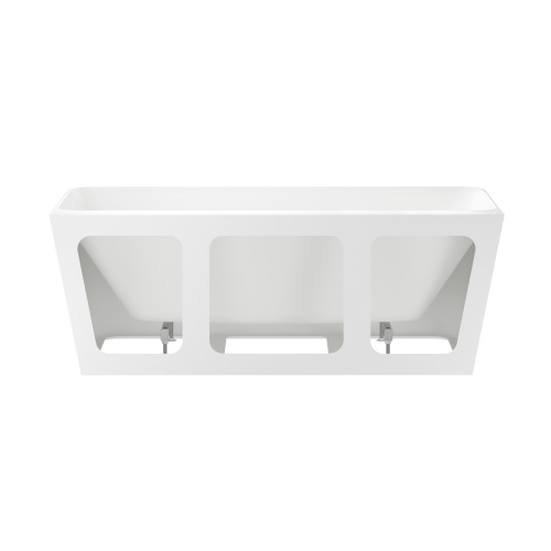 Ванна акриловая Wellsee Bromance 231601000 170х78 пристенная прямоугольная с ножками - фото 3