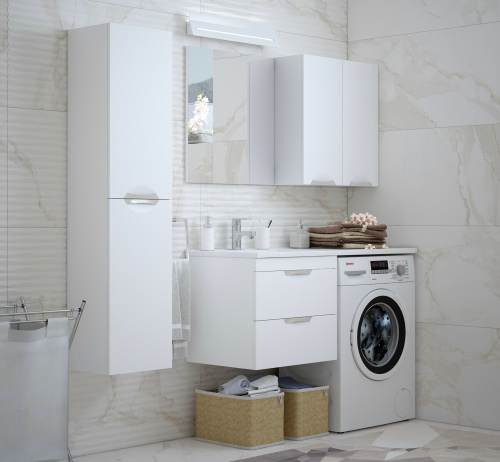 Шкаф Corozo Алиот SD-00000606 60х22х70 подвесной цвет белый - фото 3