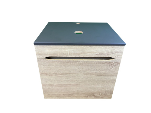 Тумба с раковиной Sintesi STL.W7017_SIN-LVB-APP-405 60х55х50 подвесная цвет бежевый - фото 5