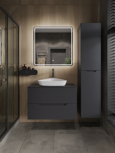 Тумба с раковиной Orange Line Li-80TugMDF+B07-500W 81х46х66 - фото 5