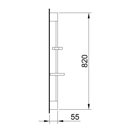 Штанга для душа Clever SYVARI 61933 черный - фото 2