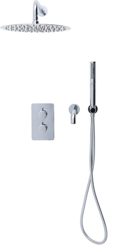 Душевая система Allen Brau Priority 5.31014-00 встраиваемая в стену цвет хром с термостатом - фото 2