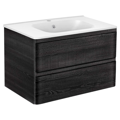 Тумба под раковину Vincea Vico VMC-2V800CN 79х47х50 подвесная цвет темно-серый - фото 2