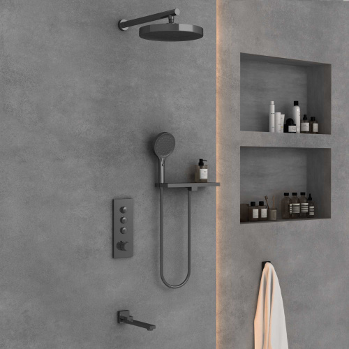 Душевая система Vincea VSFW-433TI2RGM встраиваемая в стену с термостатом