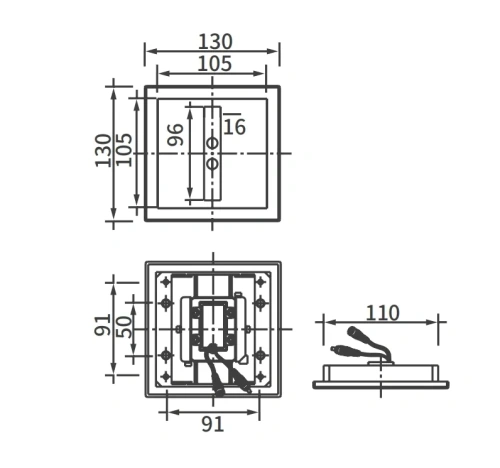 Клавиша смыва сенсорная Arrow AGY108-2A цвет хром - фото 3