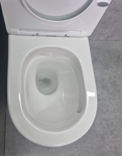 Унитаз напольный с бачком CeramaLux TR2177 белый с сиденьем микролифт смыв торнадо - фото 5