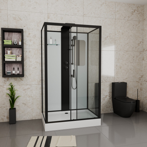 Душевая кабина Grossman Elegans GR252Q 120х80 прямоугольная без крыши ориентация универсальная - фото 2