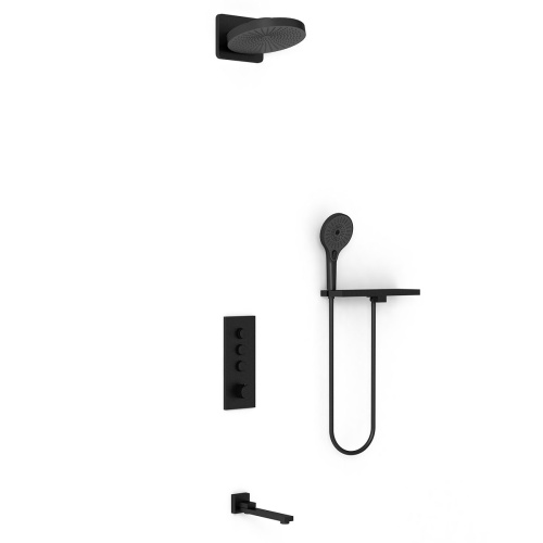 Душевая система Vincea VSFW-433TI1RMB встраиваемая в стену с термостатом - фото 3