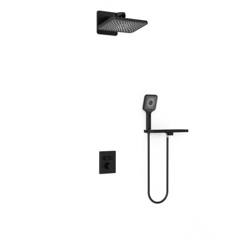 Душевая система Vincea Inspire VSFW-3I21MT4RMB встраиваемая в стену с термостатом - фото 2