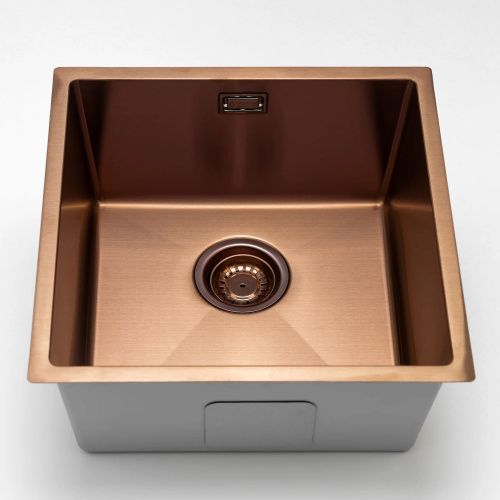 Кухонная мойка Grandex Aqua PROLINE 44 3034132 44х44 цвет медь поверхность матовая - фото 2