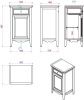 Тумба под раковину TW collection Veronica NUOVO VER2150D-N 50х40 цвет коричневый