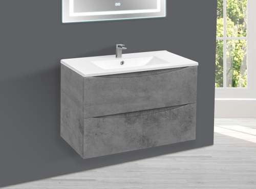 Тумба под раковину Vincea Mia VMC-2MC750BT 75х50х46 подвесная цвет серый