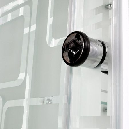 Душевая кабина AvaCan EM2710NLED 100х100 четверть круга без крыши ориентация универсальная