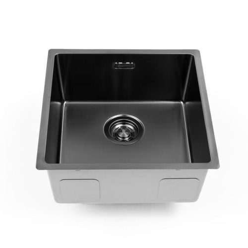 Кухонная мойка Grandex Aqua 5011353 44х44 цвет графит поверхность матовая - фото 2