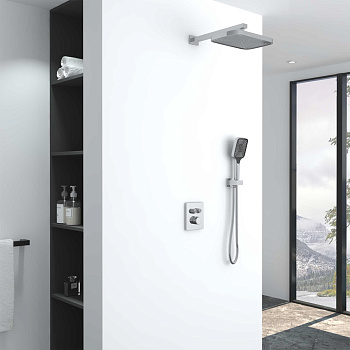 Душевая система Vincea VSFW-321MT1CH встраиваемая в стену с термостатом