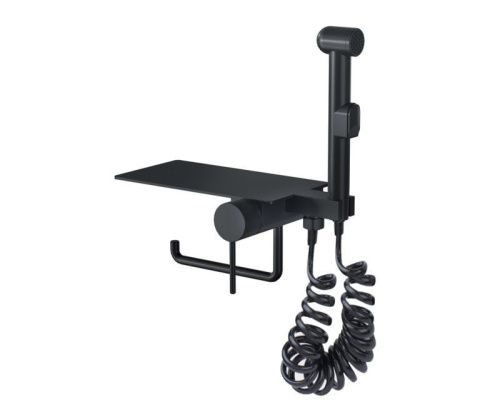 Гигиенический душ со смесителем Bronze de Luxe SCANDI 708/1B черный - фото 2