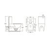 Унитаз напольный с бачком Cerutti SPA CT10314 белый с сиденьем микролифт безободковый каскадный смыв