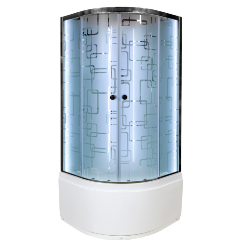 Душевая кабина AvaCan EM5011NLED+GM 110х110 четверть круга с крышей ориентация универсальная - фото 2