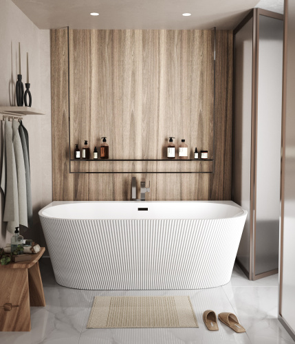 Ванна акриловая Grossman Cristal GR-17071 170х80 отдельностоящая овальная с каркасом - фото 4