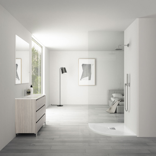 Душевой поддон Vincea H25 VST-4SQ9090W 90х90 искусственный камень белый матовый - фото 2