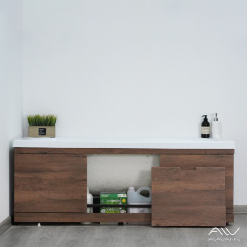 Экран под ванну Alavann Rita 170 см ALV0719005 фронтальный МДФ съемный/раздвижной коричневый - фото 3