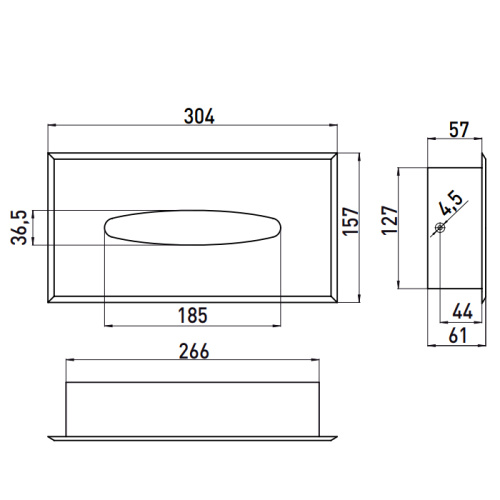 Бокс для салфеток Emco System2 3557 001 00 - фото 2