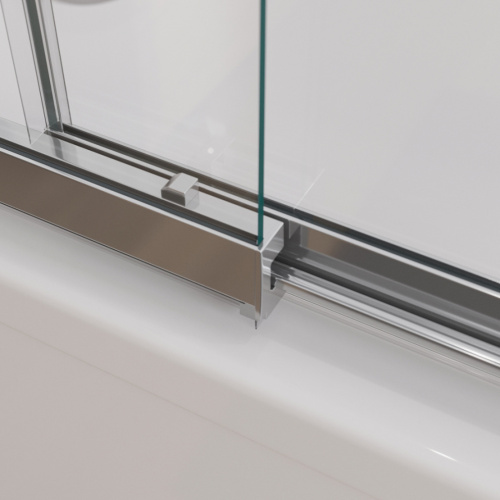 Душевая шторка на ванну Cezares SLIDER SLIDER-VF-11-90/150-C-Cr 90х150 стекло прозрачное профиль хром глянцевый ориентация универсальная - фото 3