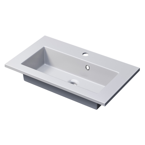 Раковина керамическая Uperwood Aurora RAurora60wg 61х36 полувстраиваемая цвет белый - фото 5