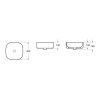 Раковина из сантехнического фарфора Lavinia Boho Bathroom Sink Slim 33311006 40х40 накладная цвет белый без отверстий под смеситель