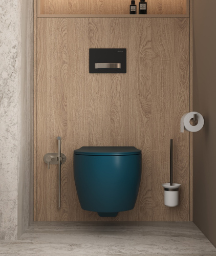 Гигиенический душ со смесителем Allen Brau Priority 5.31005-BN встраиваемый в стену никель - фото 4