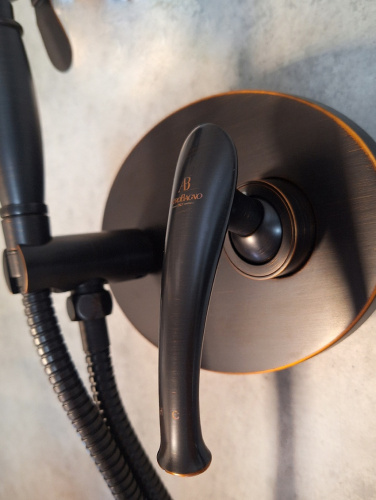 Гигиенический душ со смесителем AltroBagno Beatrice AltroBagnoBeatrice060112BrNe черная бронза - фото 4
