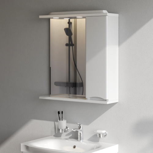 Зеркало-шкаф Am.Pm Like M80MPR0651WG 65х15х78 подвесной цвет белый - фото 4