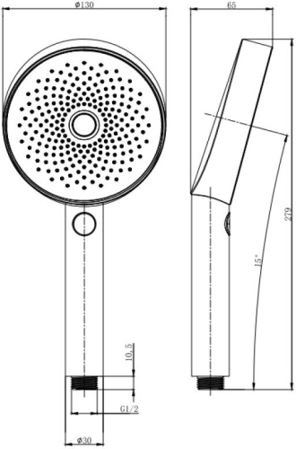 Душевая лейка Allen Brau Priority 5.31B20-BN никель - фото 5