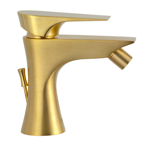 Смеситель Daniel Diva DV604DP на биде брашированное золото - фото 2