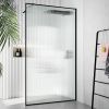Душевая перегородка Cerutti SPA STRIP T120 120х190 стекло рифленое профиль черный