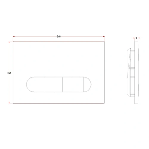 Кнопка смыва механическая Veconi FLUSH FLV3-G цвет золото - фото 2