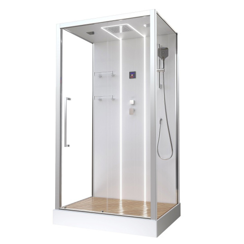 Душевая кабина Acquazzone Melissa 110 110х80 прямоугольная с крышей ориентация универсальная
